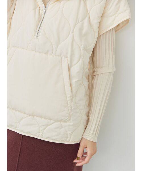 COTORICA（コトリカ）の「キルティングハーフZIPベスト（ダウンベスト