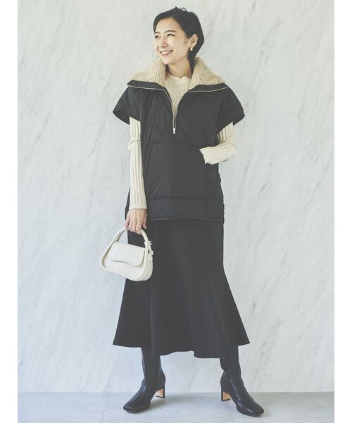 COTORICA（コトリカ）の「キルティングハーフZIPベスト（ダウン