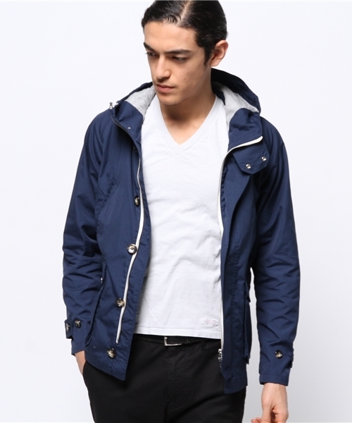 417 EDIFICE（フォーワンセブンエディフィス）の「◇TCウェザーフードブルゾン（ブルゾン・メンズ・ブルー/ホワイト/ベージュ/ネイビー・SMALL/LARGE/MEDIUM）」の12枚目の写真