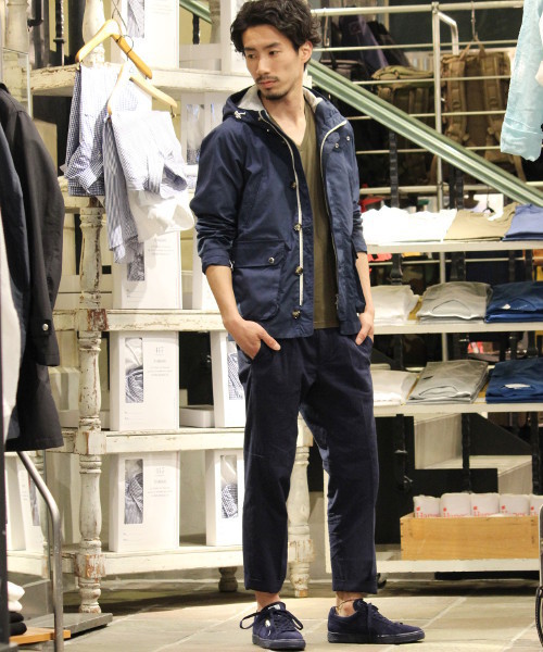 417 EDIFICE（フォーワンセブンエディフィス）の「◇TCウェザーフードブルゾン（ブルゾン・メンズ・ブルー/ホワイト/ベージュ/ネイビー・SMALL/LARGE/MEDIUM）」の7枚目の写真