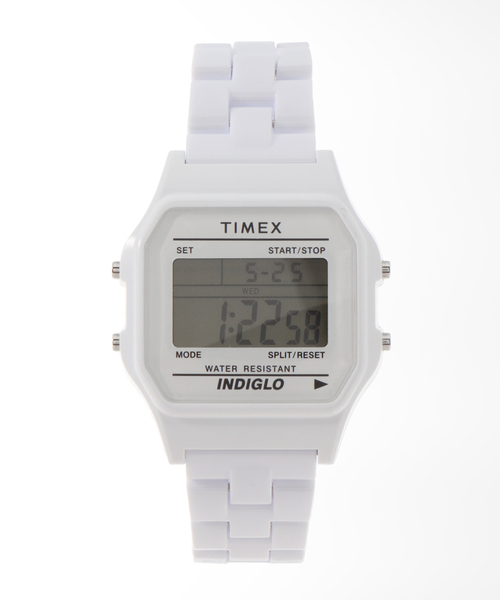 新品TIMEX デジタル腕時計 ホワイト TIMEX 「TIMEX」 デジタル腕時計 FREE ホワイト メンズ