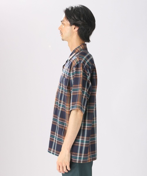 niko and...(ニコアンド)の「シアサッカーチェックシャツ(シャツ/ブラウス・メンズ・ベージュ/ネイビー/オフホワイト・MEDIUM/LARGE)」の15枚目の写真