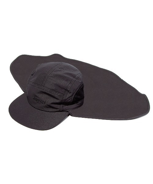 Gramicci SUNSHADE JET CAP 2WAY ブラック　F/CE And A（アンドエー）の「Gramicci by F/CE. グラミチバイ