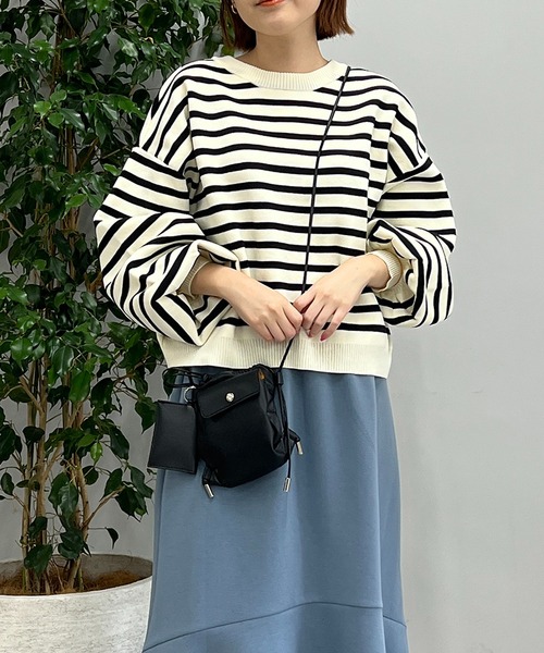 un dix cors（アンディコール）の「cachecache（カシュカシュ）スマホミニショルダー（ショルダーバッグ・レディース・ブラック/パープル/ホワイト・FREE）」の2枚目の写真