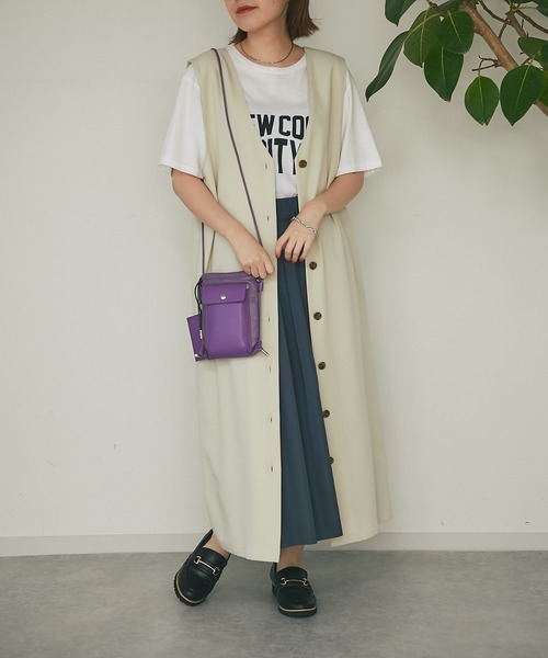 un dix cors（アンディコール）の「cachecache（カシュカシュ）スマホミニショルダー（ショルダーバッグ・レディース・ブラック/パープル/ホワイト・FREE）」の14枚目の写真