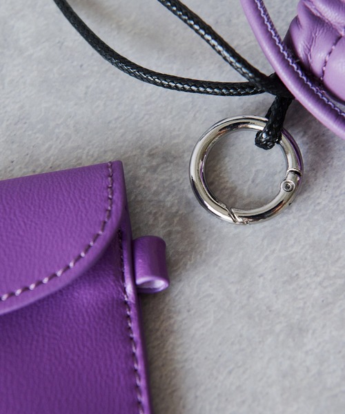 un dix cors（アンディコール）の「cachecache（カシュカシュ）スマホミニショルダー（ショルダーバッグ・レディース・ブラック/パープル/ホワイト・FREE）」の19枚目の写真