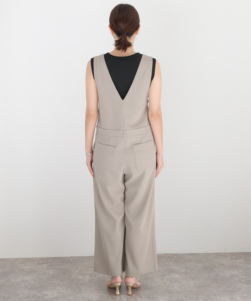 JOURNAL STANDARD（ジャーナルスタンダード）の「ドライタッチカルゼサロペット（サロペット/オーバーオール・レディース・ブラック/ベージュ・38/36）」の17枚目の写真