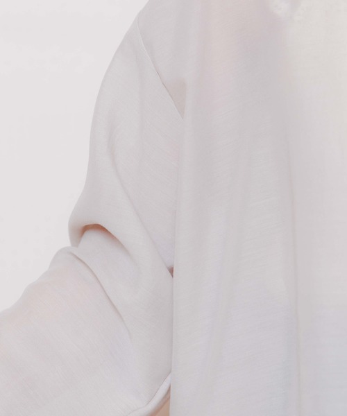 flower(フラワー)の「スモーキーショートシャツ(シャツ/ブラウス・レディース・アイボリー/ベージュ/カーキ・FREE)」の16枚目の写真