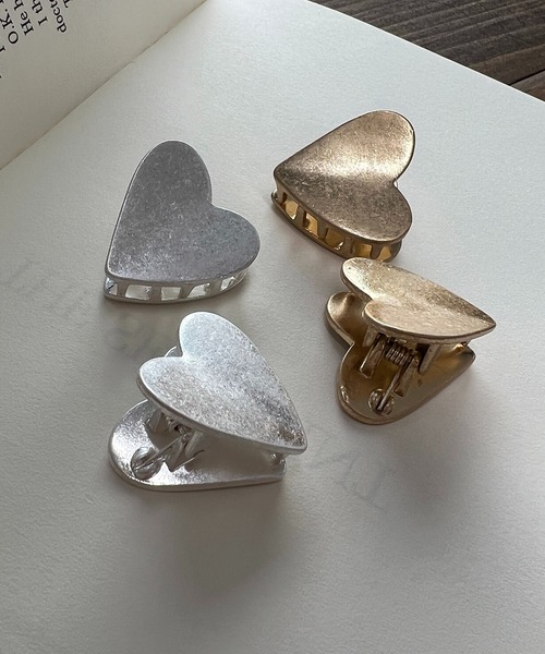 Goldy ゴールディ 2setマットハートヘアクリップ バレッタ ヘアクリップ Goldy ゴールディ のファッション通販 Zozotown