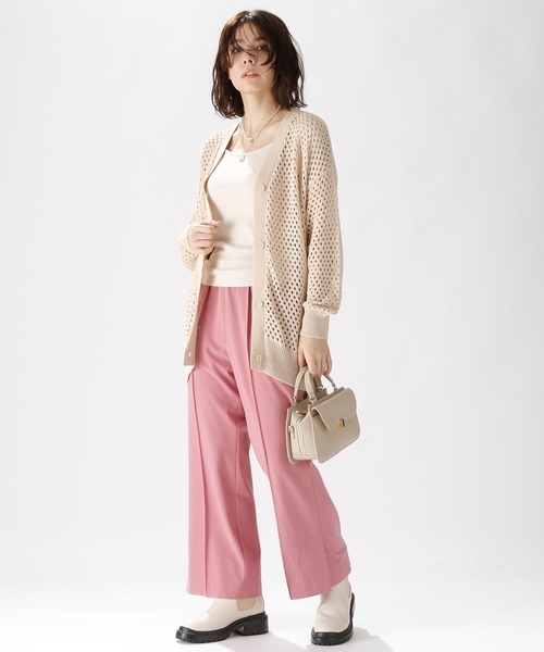 CHANEL メッシュ編み ブラック Vネック カーディガン