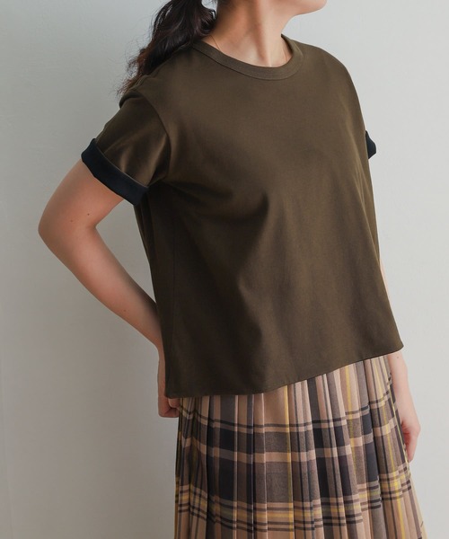 URBAN RESEARCH DOORS（アーバンリサーチドアーズ）の「mizuiro ind　reversible t-shirts（Tシャツ/カットソー・レディース・ブラウン系その他/ベージュ系その他/グレー系その他・FREE）」の3枚目の写真