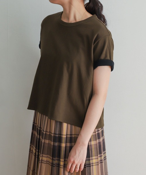 URBAN RESEARCH DOORS（アーバンリサーチドアーズ）の「mizuiro ind　reversible t-shirts（Tシャツ/カットソー・レディース・ブラウン系その他/ベージュ系その他/グレー系その他・FREE）」の6枚目の写真