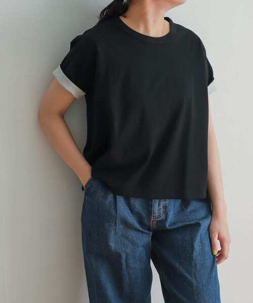 URBAN RESEARCH DOORS（アーバンリサーチドアーズ）の「mizuiro ind　reversible t-shirts（Tシャツ/カットソー・レディース・ブラウン系その他/ベージュ系その他/グレー系その他・FREE）」の4枚目の写真