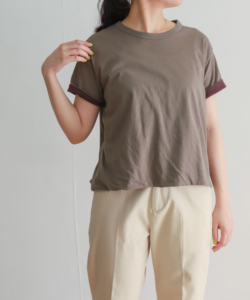 URBAN RESEARCH DOORS（アーバンリサーチドアーズ）の「mizuiro ind　reversible t-shirts（Tシャツ/カットソー・レディース・ブラウン系その他/ベージュ系その他/グレー系その他・FREE）」の12枚目の写真