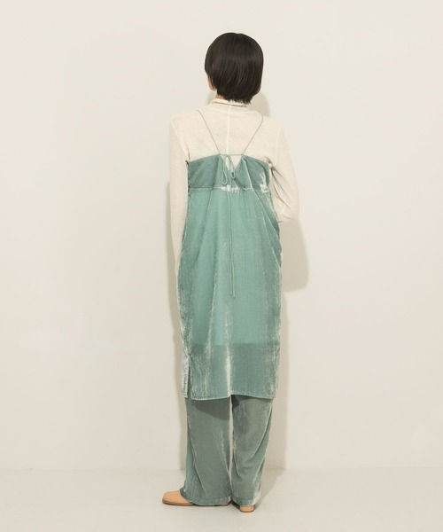 KBF（ケイビーエフ）の「ベロアトラックパンツ（その他パンツ・レディース・ベージュ/ミント・ONE）」の9枚目の写真