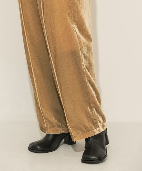 KBF（ケイビーエフ）の「ベロアトラックパンツ（その他パンツ・レディース・ベージュ/ミント・ONE）」の22枚目の写真