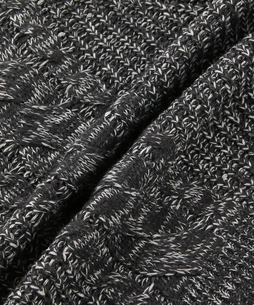 SALON adam et rope'(サロン アダム エ ロペ)の「【WEB限定】ハーフジップショートニット(ニット/セーター・レディース・チャコールグレー/パープル系その他/イエロー系その他・FREE)」の8枚目の写真