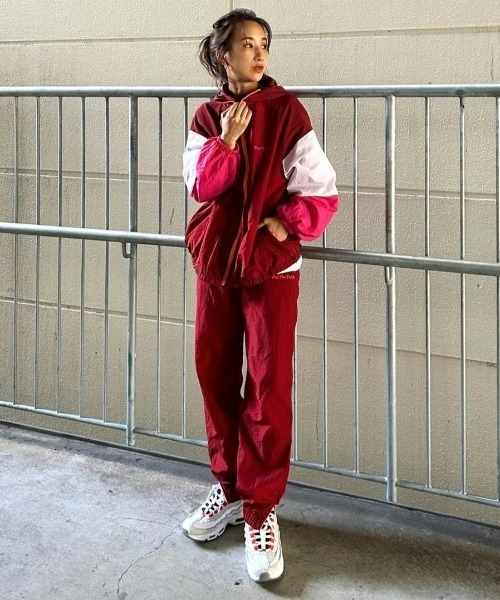 RODEO CROWNS WIDE BOWL（ロデオクラウンズワイドボウル）の「Field nylon foodie jacket（ナイロンジャケット・レディース・ターコイズブルー/ピンク系その他・FREE）」の6枚目の写真