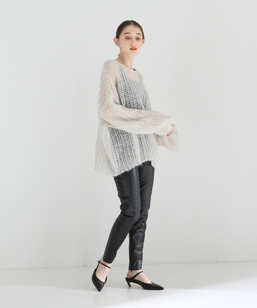 Room no.8(ルームエイト)の「【ROOM NO.8】 F/LEATHER SKINNY パンツ(その他パンツ・レディース・ブラック・X-SMALL/SMALL)」の15枚目の写真