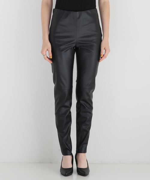 Room no.8(ルームエイト)の「【ROOM NO.8】 F/LEATHER SKINNY パンツ(その他パンツ・レディース・ブラック・X-SMALL/SMALL)」の3枚目の写真