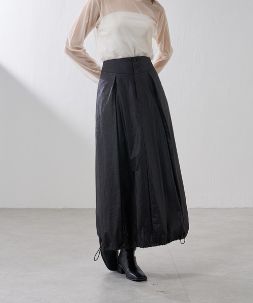 Lui's（ルイス）の「レザーサテンバルーンスカート（スカート・レディース・ブラック/カーキ・FREE）」の21枚目の写真