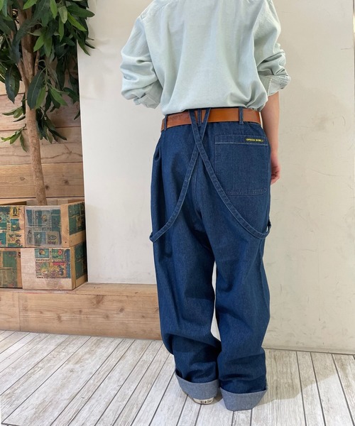 GREEN BOWL（グリーンボウル）の「グリーンボウル【GREEN BOWL】Work Pants With Suspender(DENIM)（デニムパンツ・メンズ・インディゴブルー/ブルー・FREE）」の8枚目の写真