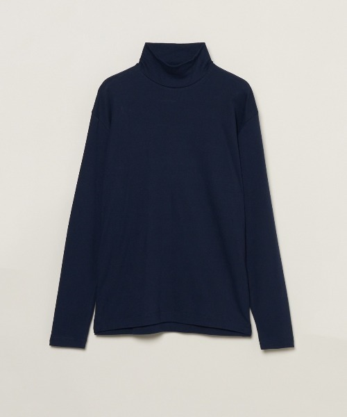 three dots（スリードッツ）の「オーガニックコットン タートルネック（Tシャツ/カットソー・メンズ・ホワイト/ブラック/ネイビー・SMALL/MEDIUM/LARGE/X-LARGE）」の3枚目の写真