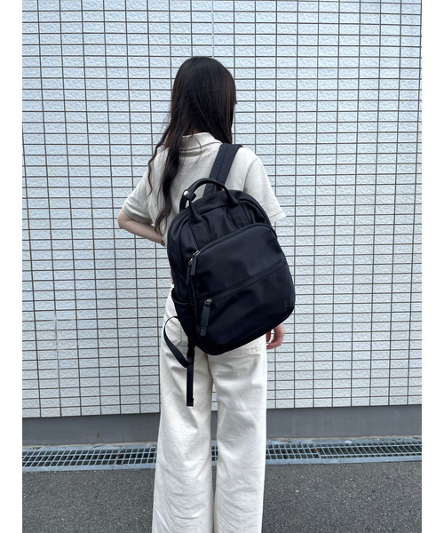 maison vert（メゾンヴェール）の「【撥水】2ハンドルリュック（バックパック/リュック・レディース・グレー/ブラック・FREE）」の8枚目の写真