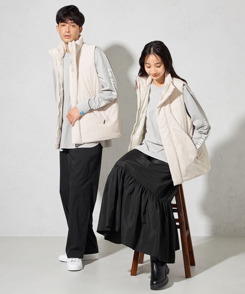 SHARE PARK（シェアパーク）の「【UNISEX】吸水速乾 ショルダーロゴロングスリーブTシャツ（L・XLサイズ）（Tシャツ/カットソー・メンズ・ホワイト系/グレー系/ネイビー系/ブラック系・LARGE/X-LARGE）」の5枚目の写真