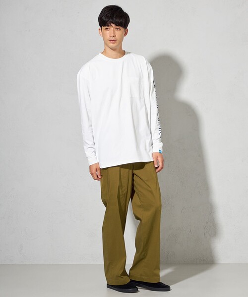 SHARE PARK（シェアパーク）の「【UNISEX】吸水速乾 ショルダーロゴロングスリーブTシャツ（L・XLサイズ）（Tシャツ/カットソー・メンズ・ホワイト系/グレー系/ネイビー系/ブラック系・LARGE/X-LARGE）」の10枚目の写真