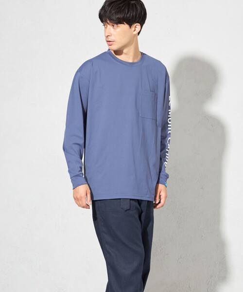 SHARE PARK（シェアパーク）の「【UNISEX】吸水速乾 ショルダーロゴロングスリーブTシャツ（L・XLサイズ）（Tシャツ/カットソー・メンズ・ホワイト系/グレー系/ネイビー系/ブラック系・LARGE/X-LARGE）」の14枚目の写真