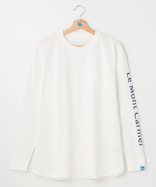 SHARE PARK（シェアパーク）の「【UNISEX】吸水速乾 ショルダーロゴロングスリーブTシャツ（L・XLサイズ）（Tシャツ/カットソー・メンズ・ホワイト系/グレー系/ネイビー系/ブラック系・LARGE/X-LARGE）」の18枚目の写真