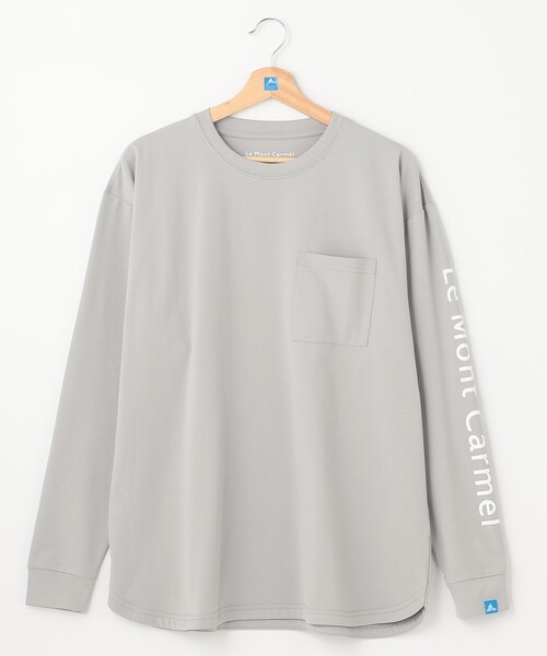 SHARE PARK（シェアパーク）の「【UNISEX】吸水速乾 ショルダーロゴロングスリーブTシャツ（L・XLサイズ）（Tシャツ/カットソー・メンズ・ホワイト系/グレー系/ネイビー系/ブラック系・LARGE/X-LARGE）」の20枚目の写真