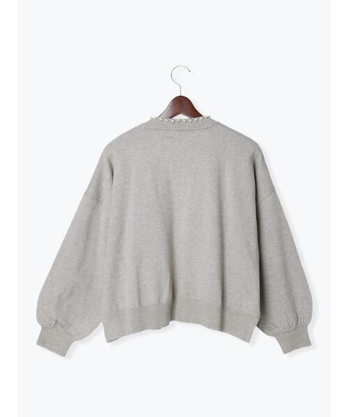 Te chichi TERRASSE(テチチテラス)の「パールボタントッパーカーディガン(カーディガン/ボレロ・レディース・ネイビー/グレー/オフホワイト・フリ-)」の21枚目の写真