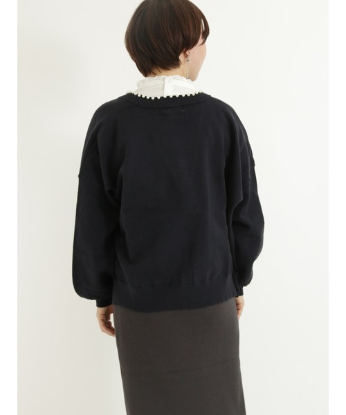 Te chichi TERRASSE(テチチテラス)の「パールボタントッパーカーディガン(カーディガン/ボレロ・レディース・ネイビー/グレー/オフホワイト・フリ-)」の10枚目の写真