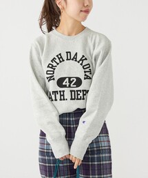 Champion | Champion:〈ウォッシャブル〉リバースウィーブ クルーネック デザイン ロゴ スウェット(スウェット)