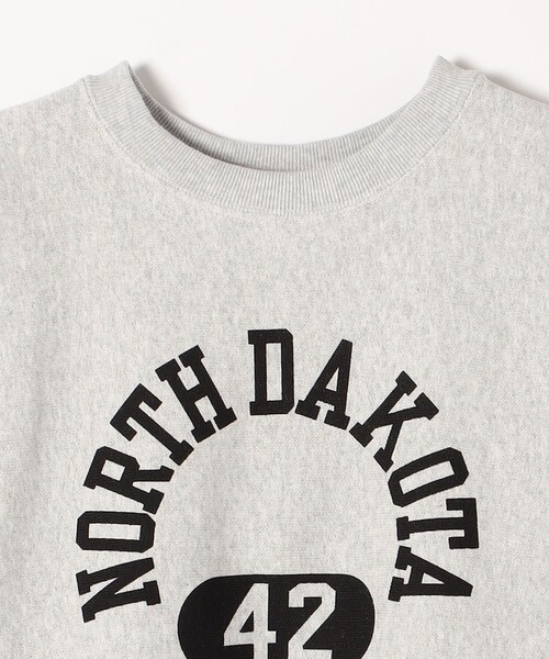 Champion（チャンピオン）の「Champion:〈ウォッシャブル〉リバースウィーブ クルーネック デザイン ロゴ スウェット（スウェット・レディース・ナチュラル/ネイビー/ライトグレー・ONE SIZE）」の6枚目の写真