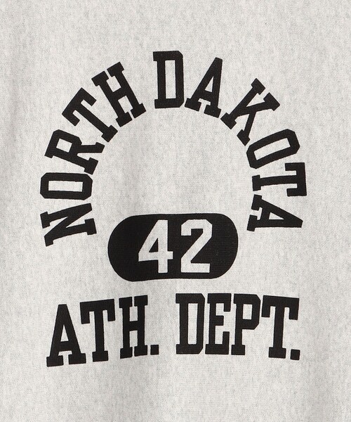 Champion（チャンピオン）の「Champion:〈ウォッシャブル〉リバースウィーブ クルーネック デザイン ロゴ スウェット（スウェット・レディース・ナチュラル/ネイビー/ライトグレー・ONE SIZE）」の9枚目の写真