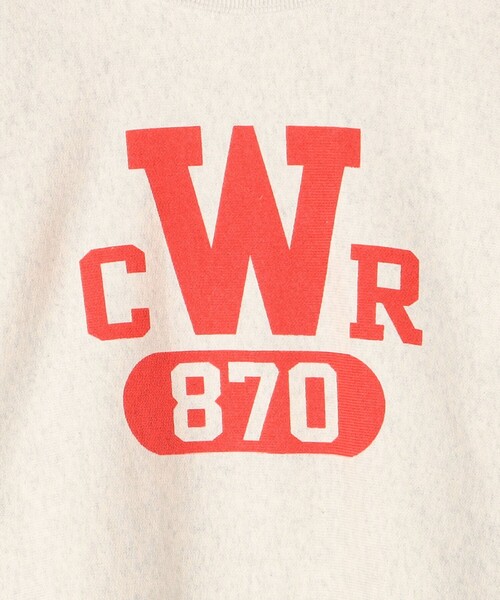 Champion（チャンピオン）の「Champion:〈ウォッシャブル〉リバースウィーブ クルーネック デザイン ロゴ スウェット（スウェット・レディース・ナチュラル/ネイビー/ライトグレー・ONE SIZE）」の11枚目の写真