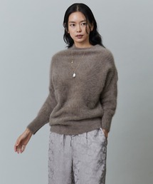 【1er プルミエアロンディスモン】ラクーンフォックスカーディガン　ライトグレー 1er Arrondissement（プルミエアロンディスモン）の「ラクーン