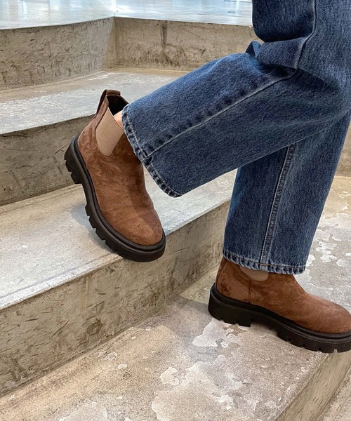 値下げ中 キャナルジーン El marフェイクスウェードローファー 茶色