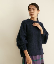 【WEB限定】クルーネックシャギーニット