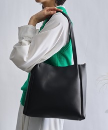【SETUP7】2WAYPUレザートートバッグ ショルダー付き KNF