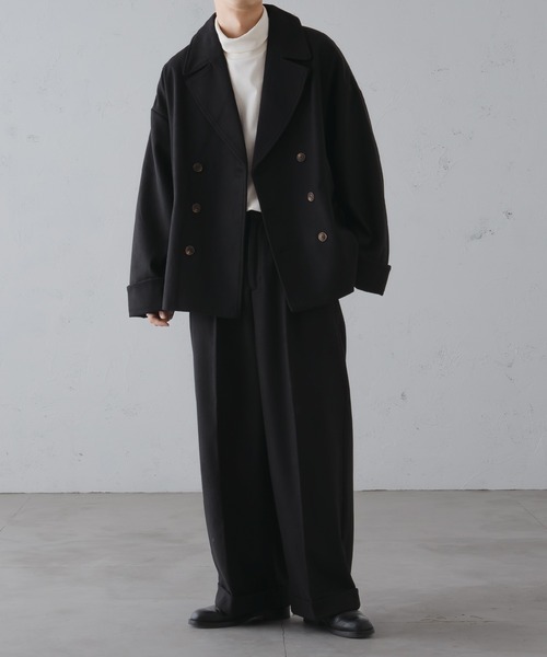 epnok（エプノック）の「ウールライクダブルテーラードブルゾン（ブルゾン・メンズ・チャコールグレー/ブラック/ダークブラウン・LARGE/MEDIUM/SMALL）」の21枚目の写真