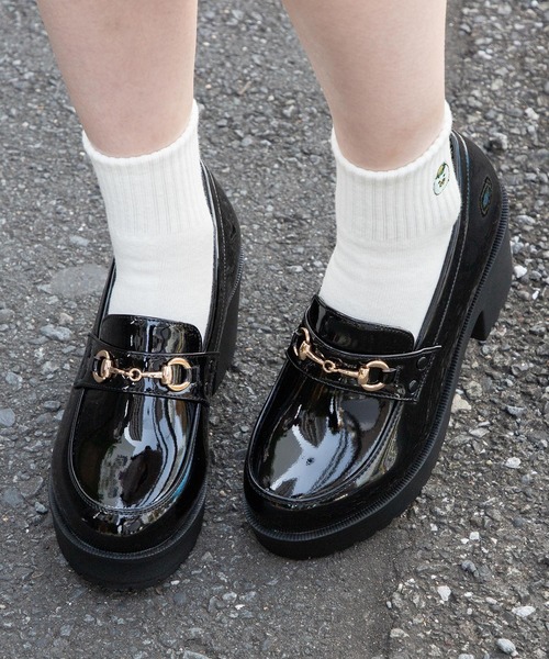 Honeys（ハニーズ）の「ビット付厚底ローファー（ローファー・レディース・ブラック系その他2/ブラック系その他・L/M/S）」の12枚目の写真