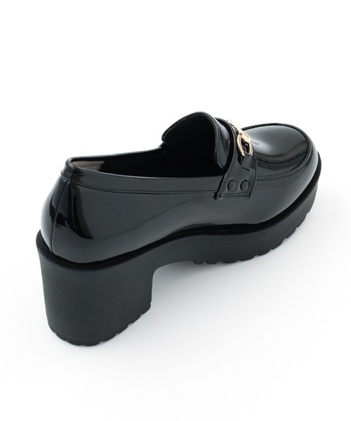 Honeys（ハニーズ）の「ビット付厚底ローファー（ローファー・レディース・ブラック系その他2/ブラック系その他・L/M/S）」の4枚目の写真