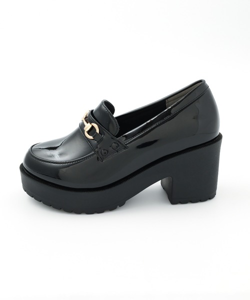 Honeys（ハニーズ）の「ビット付厚底ローファー（ローファー・レディース・ブラック系その他2/ブラック系その他・L/M/S）」の17枚目の写真