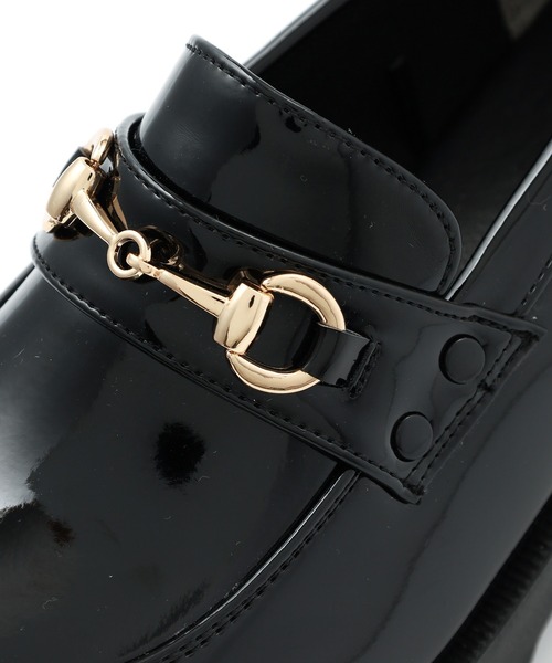 Honeys（ハニーズ）の「ビット付厚底ローファー（ローファー・レディース・ブラック系その他2/ブラック系その他・L/M/S）」の14枚目の写真