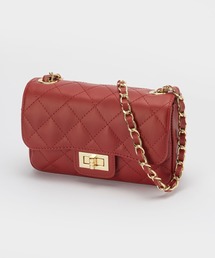 AULENTTI CECILE QUILT LEATHER SHOULDER BAG オウレンティ キルティングレザー チェーン ショルダーバッグ