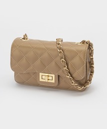 AULENTTI CECILE QUILT LEATHER SHOULDER BAG オウレンティ キルティングレザー チェーン ショルダーバッグ